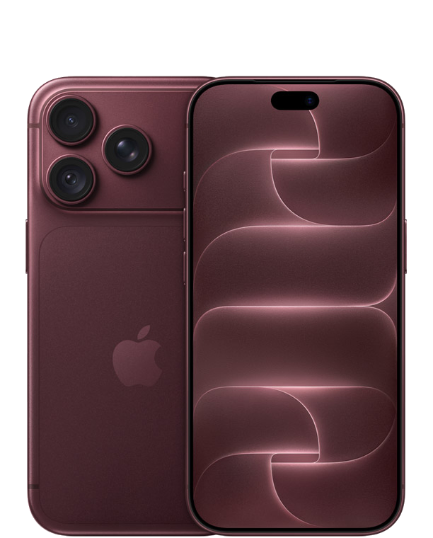 iPhone 18 Pro in burgundy, back and front